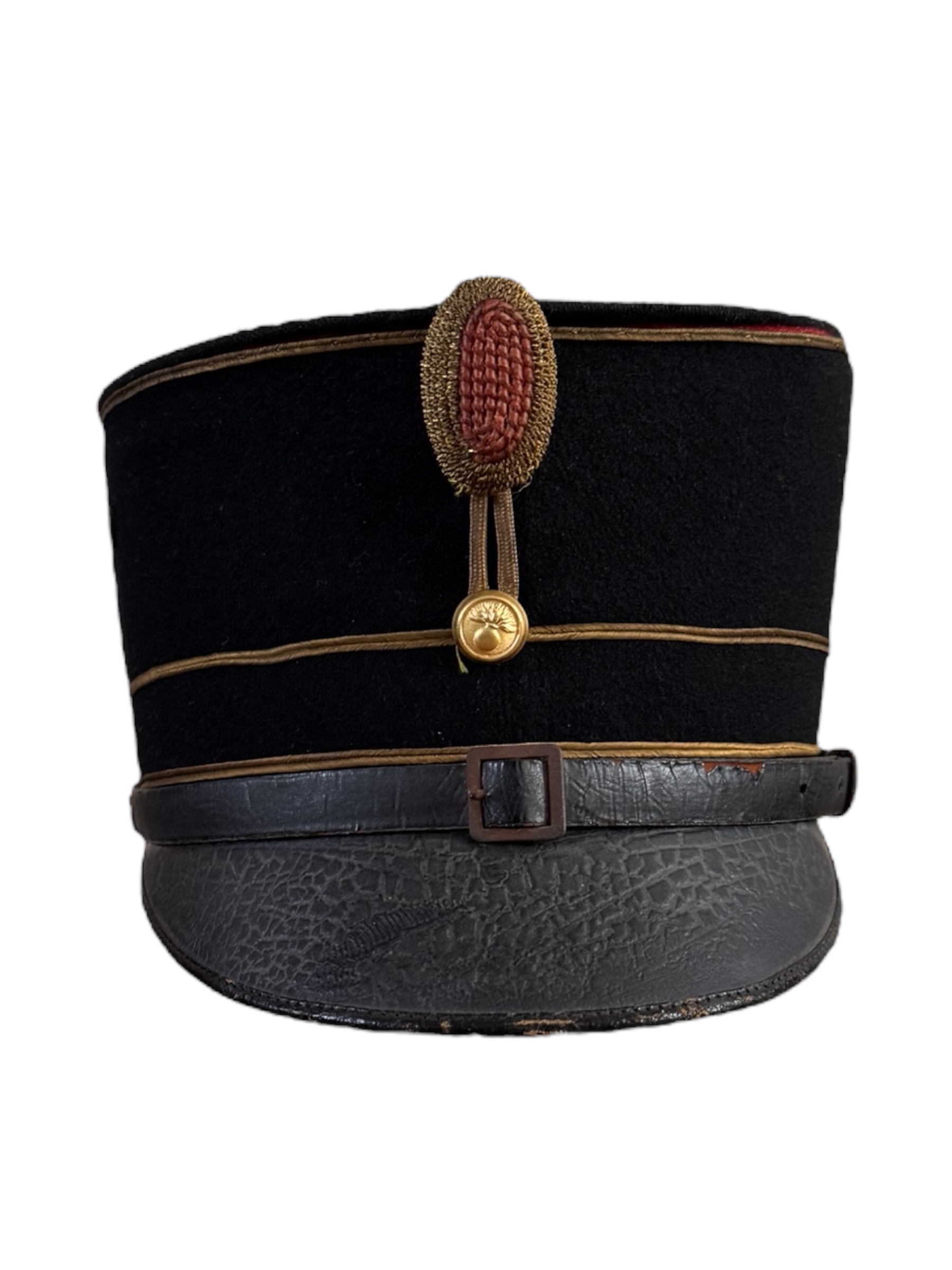 Kepie model 1916 zwart Hoofdofficier regiment Grenadier Grenadiers